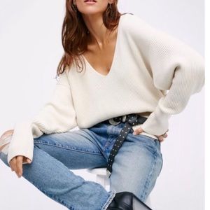 Free people Deep v sweater